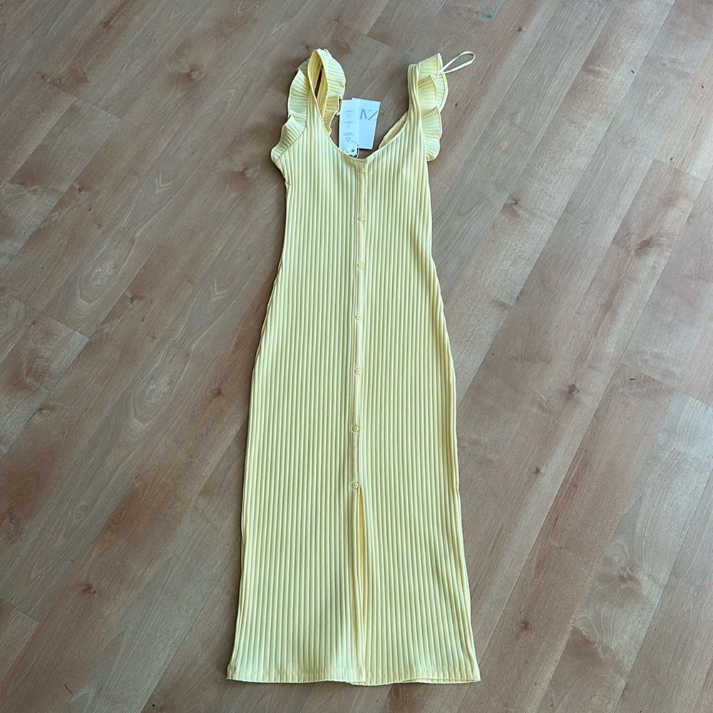 Butter Yellow Midi Dress